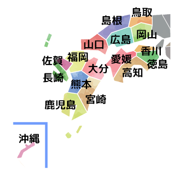 西日本地図