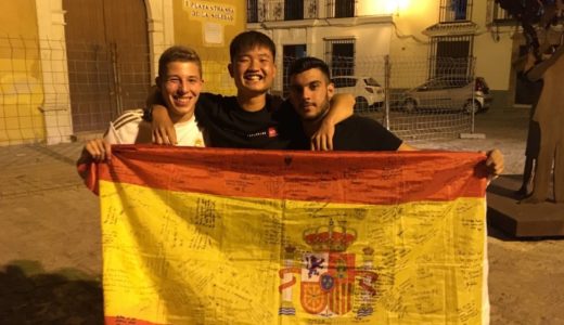 スペインの友人たちと(高校留学)