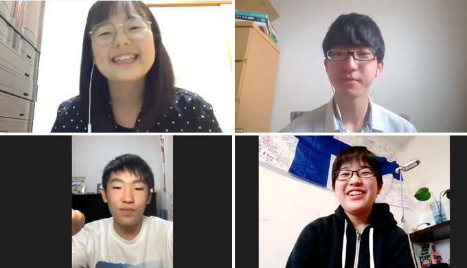 zoomでのオンライン座談会の様子(高校留学)